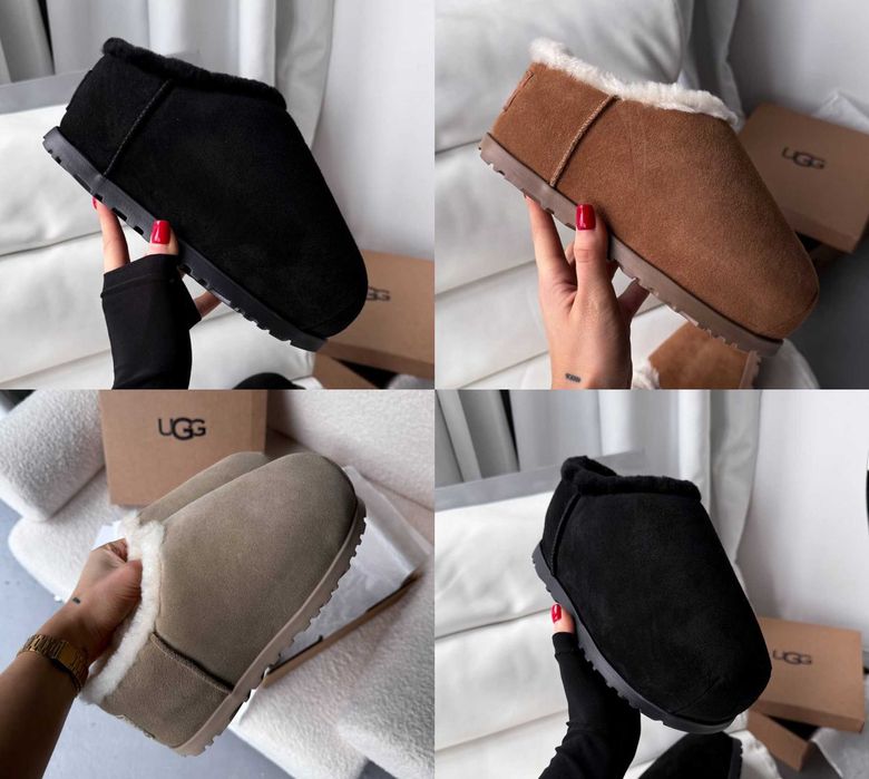 Женские тапочки UGG Pumped Slide 36-40 Натур Овчина! Новинка Зимы! Топ