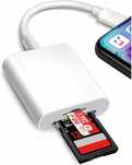 Czytnik kart do iphone lightning adapter przejściówka micro sd/tf