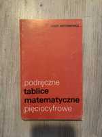 Podręczne tablice matematyczne pięciocyfrowe