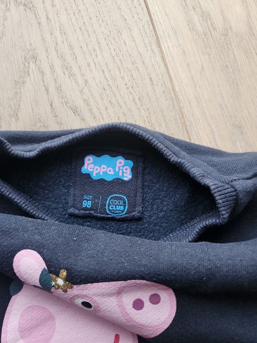 Śliczna bawełniana, ocieplana bluza Peppa Pig. Cool Club. R. 98. Stan