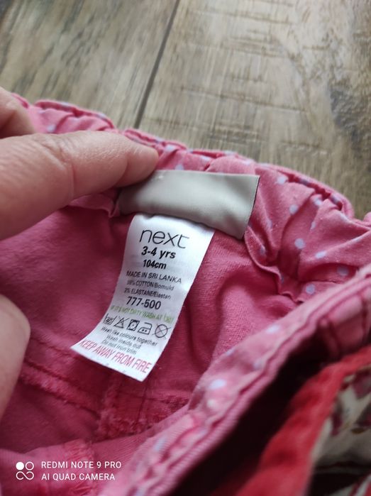 Spodnie, jeansy, getry Next i  H&M 104 pięć par