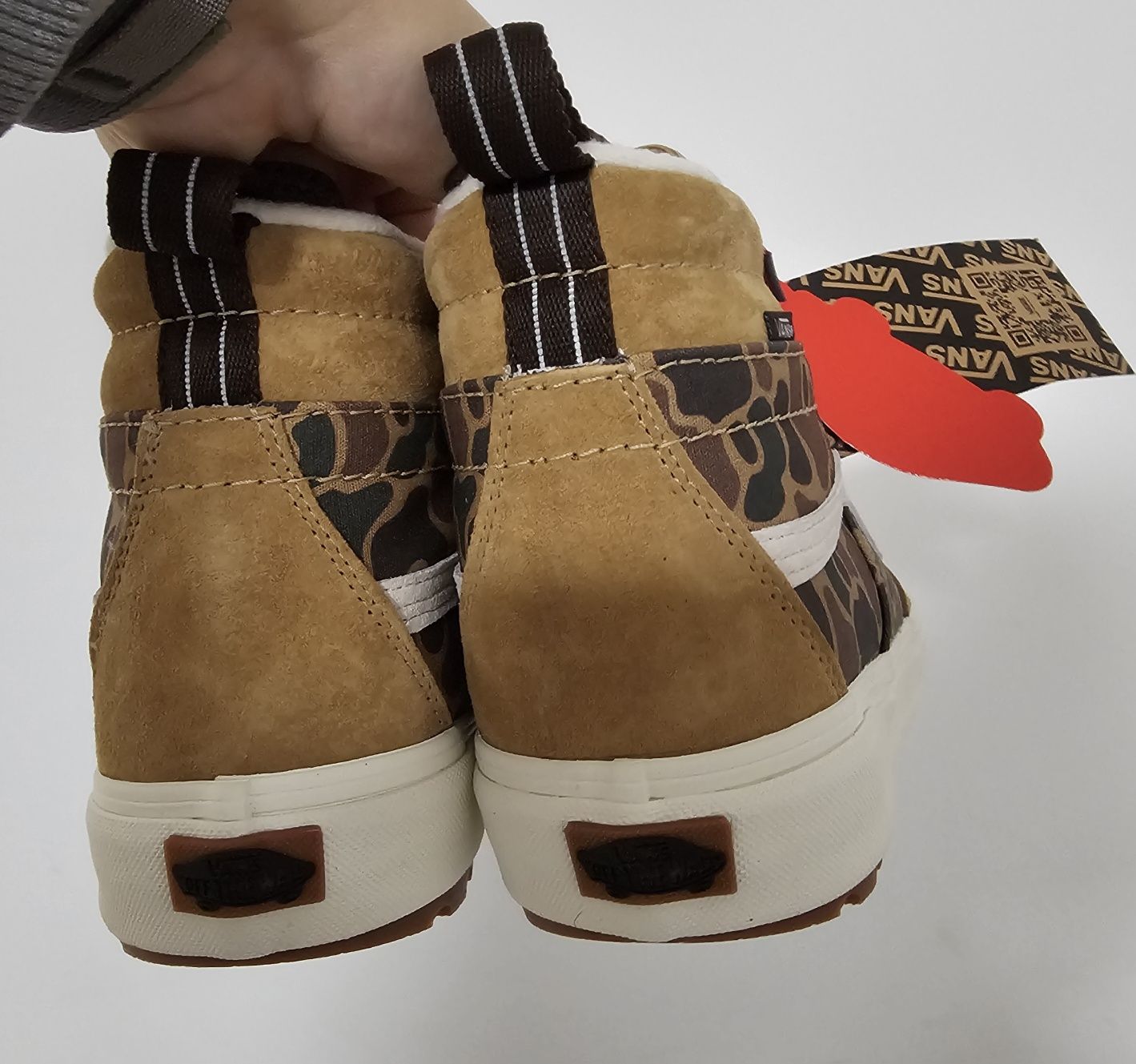 Nowe Vans SK8 Hi MTE 44 zimowe buty ocieplane za kostkę beżowe wodoodp
