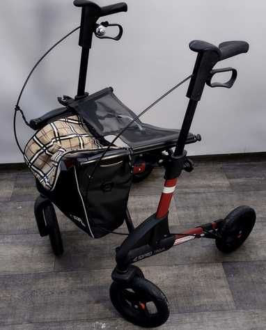 Balkonik rollator dla chorej Markowy aluminiowy lekki Tanio