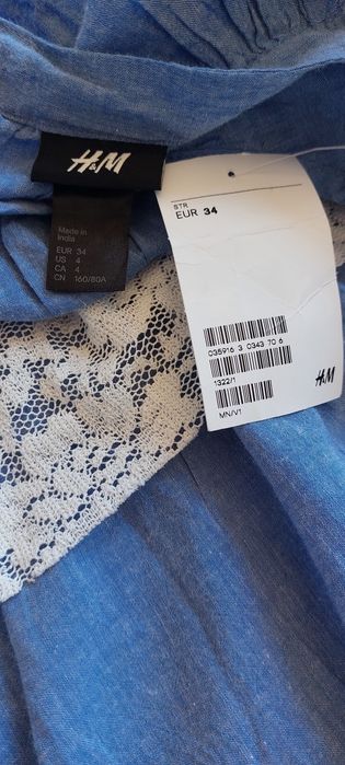 Sukienka letnia falbanki H&M