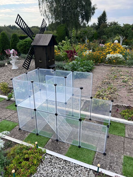 Duża klatka kojec wybieg dla świnki królika zwierząt panelowa NOWA