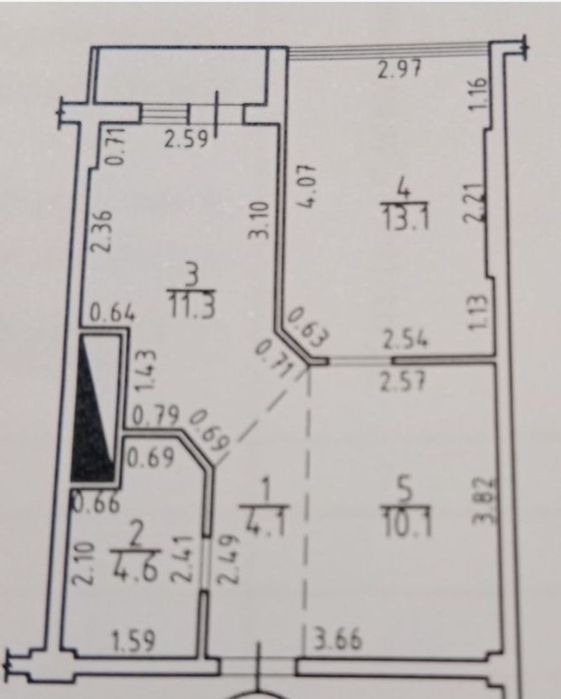 Продам  евродвушку в 5 перлині. Таїрово