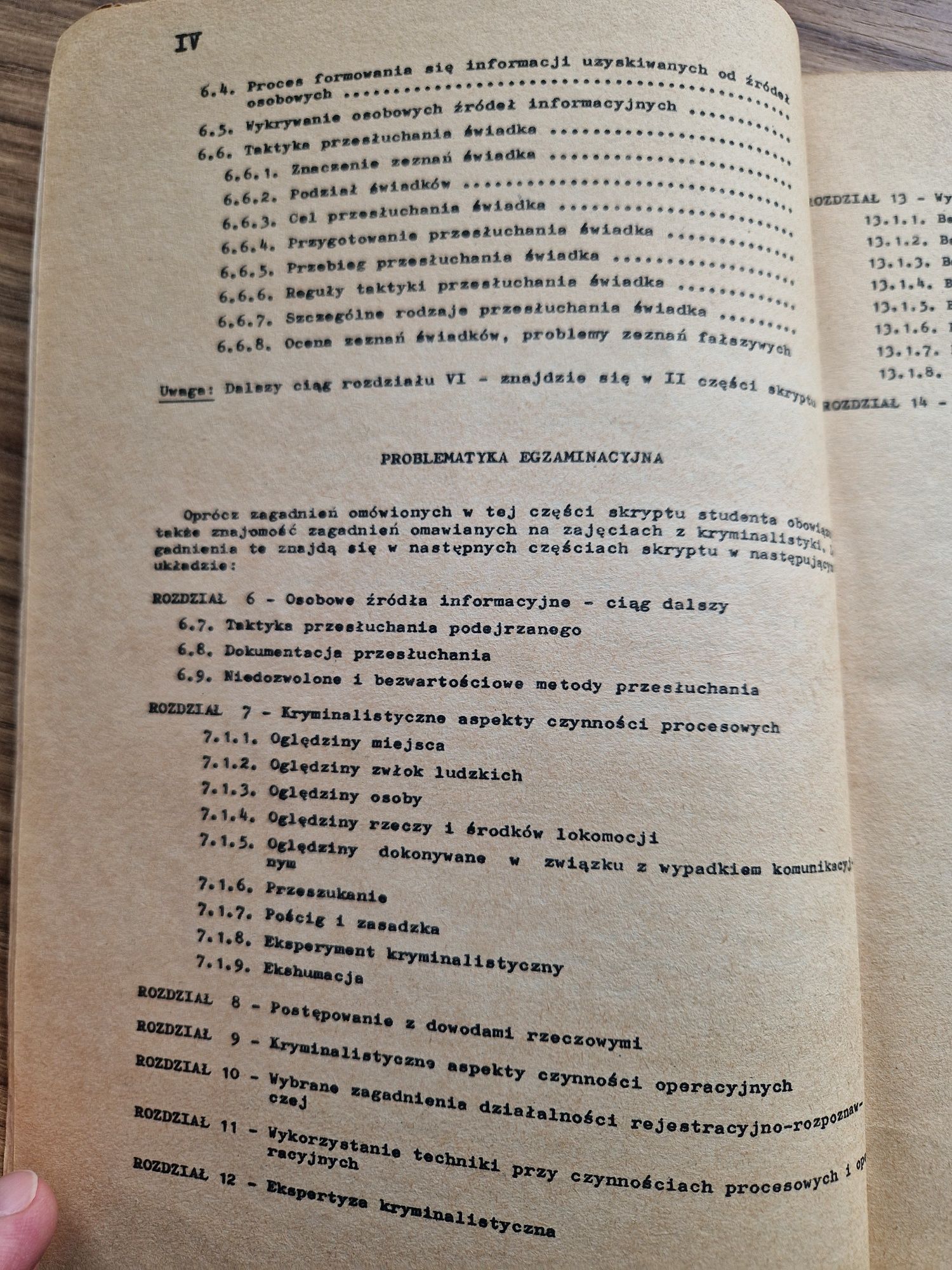 Kryminalistyka cz. I - S. Adamczak, T. Hanausek; skrypt z 1971 UNIKAT!