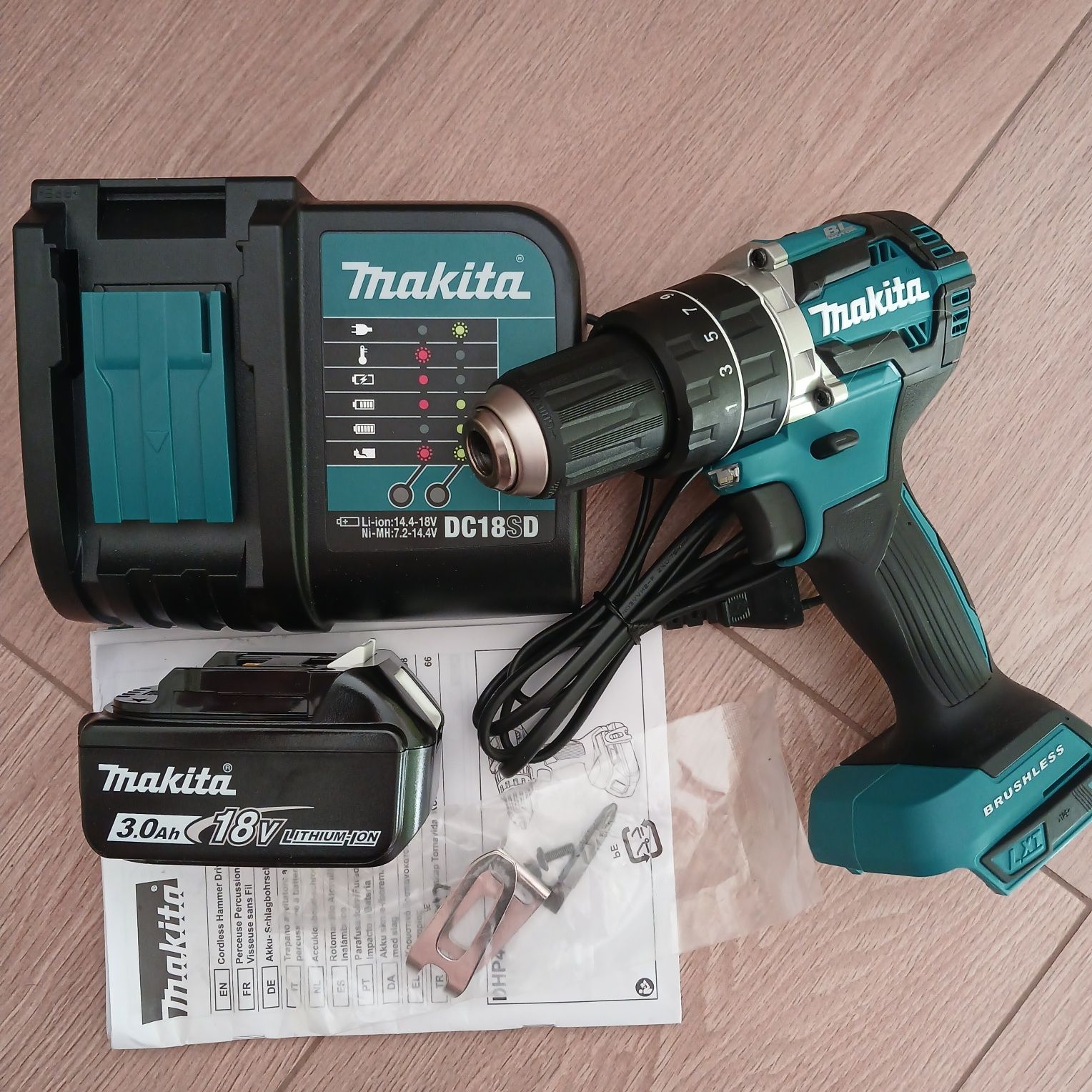 Ударний дрель шуруповерт makita xph12 ddf dhp 484 brushless