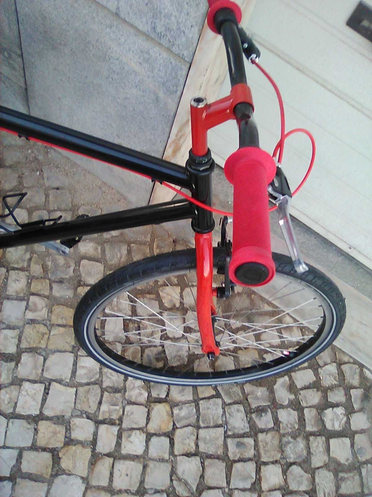 bicicleta roda 26" single speed     pneus novos