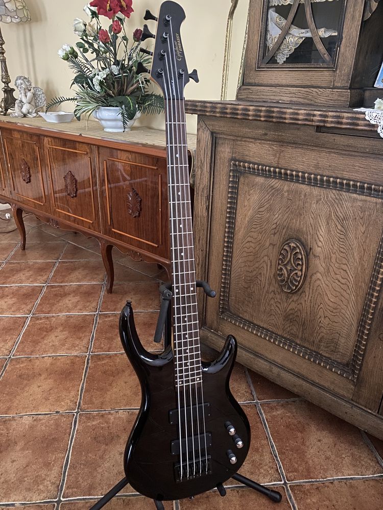 Gitara basowa Epiphone Embassy Standard V pięciostrunowa jesion bagien