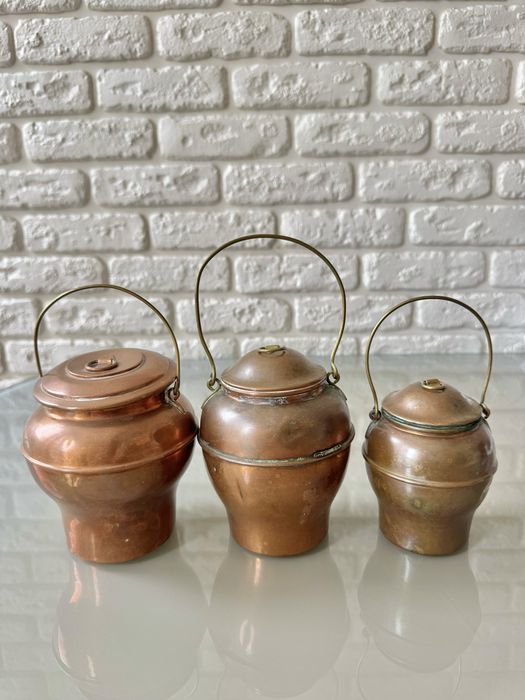 Медные баночки , солянки