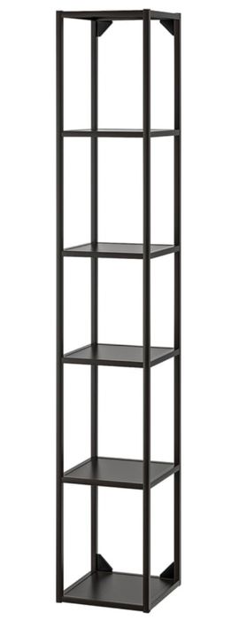 ENHET – Wysoka obudowa/Szafka z półkami, antracyt, 30×30×180 cm