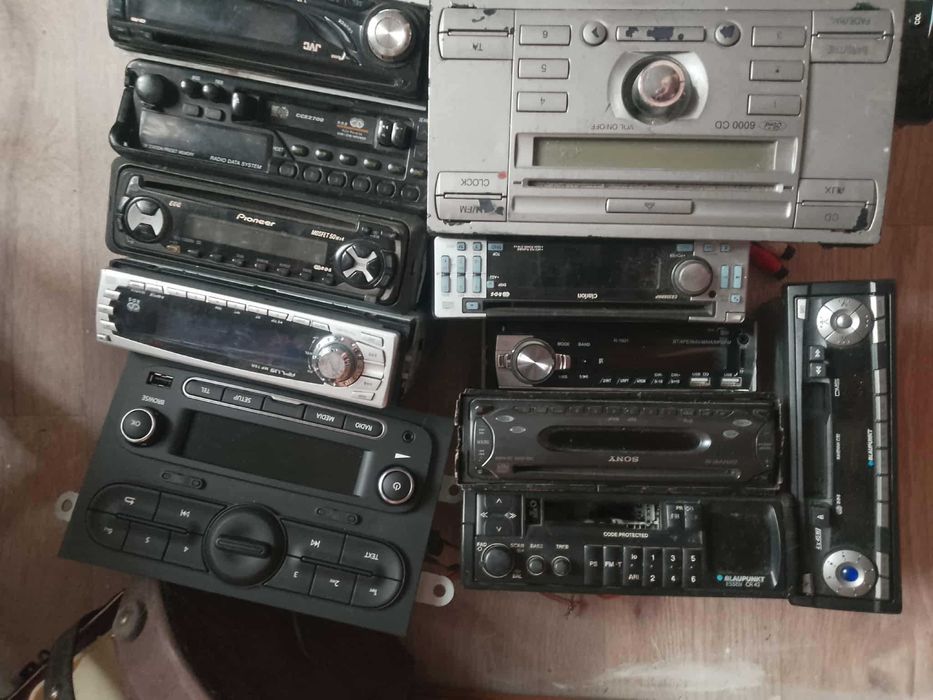 stare radia samochodowe zestaw kolekcja