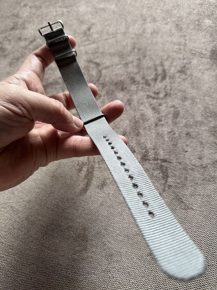Pasek nato 22mm nowy  szary seiko bulova casio citizen