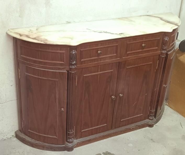 Movel credencia com pedra marmore