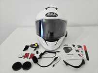 Kask motocyklowy AIROH Spark (M) + Interkom Fodsports M1-S Plus