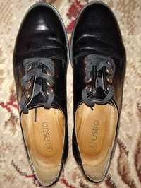 Классические женские черные туфли 36 размер туфлі жіночі взуття