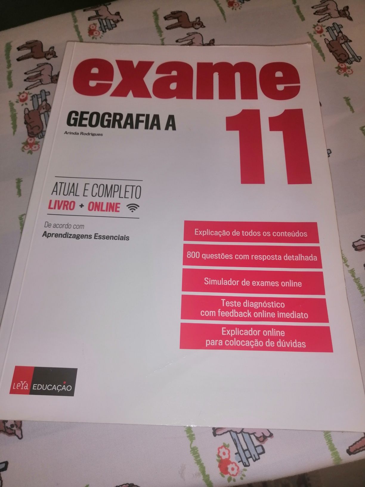 Livro de preparação para Exame de Geog. A 11° ano - portug.mat. 8 ano