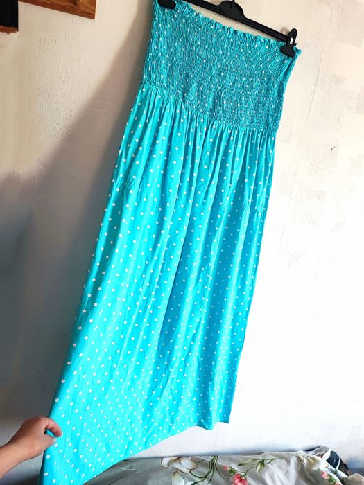 Letnia długa sukienka damska plus size XL 42 lato wakacje