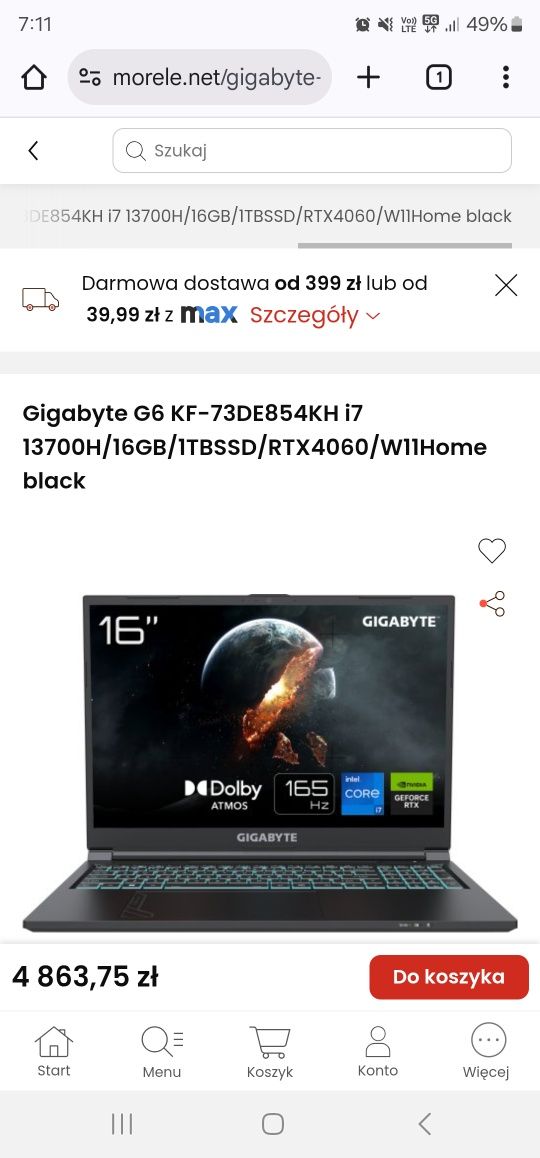 Gigabyte G6 KF 2024 RTX4060