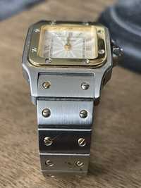 Damski Zegarek Cartier Santos 987901 Slal/Gold 24K/ Wys/Cudowny!