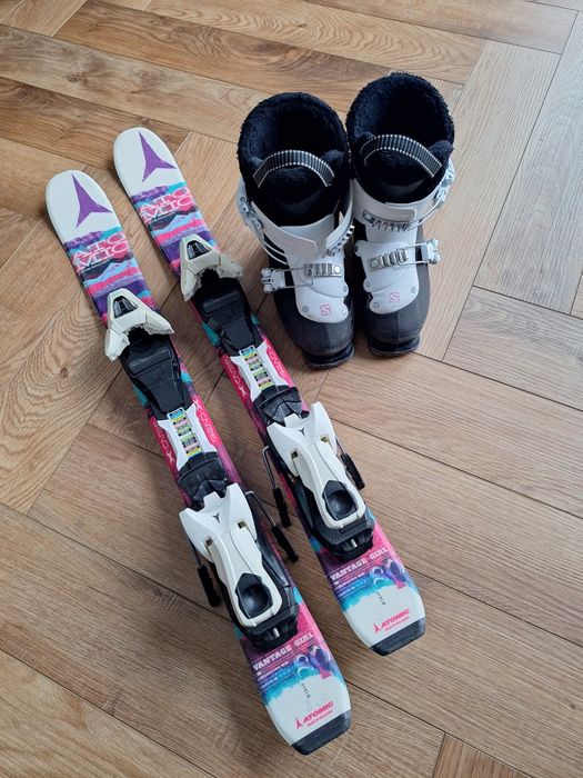 Zestaw narciarski dla dziecka  narty 80 cm buty 18 cm