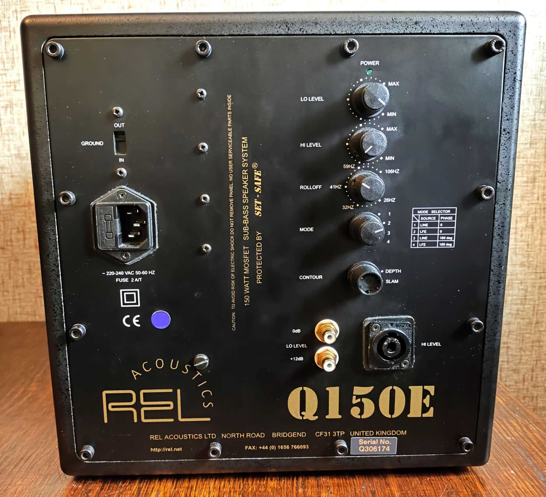 REL Q150E-150W, subwoofer сабвуфер AB class England