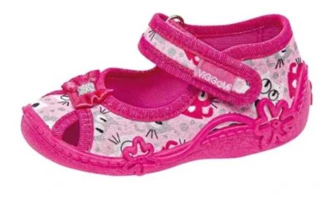 Buty Tenisówki Pantofle dla dziecka Zula różowe kotki r.25 (247)