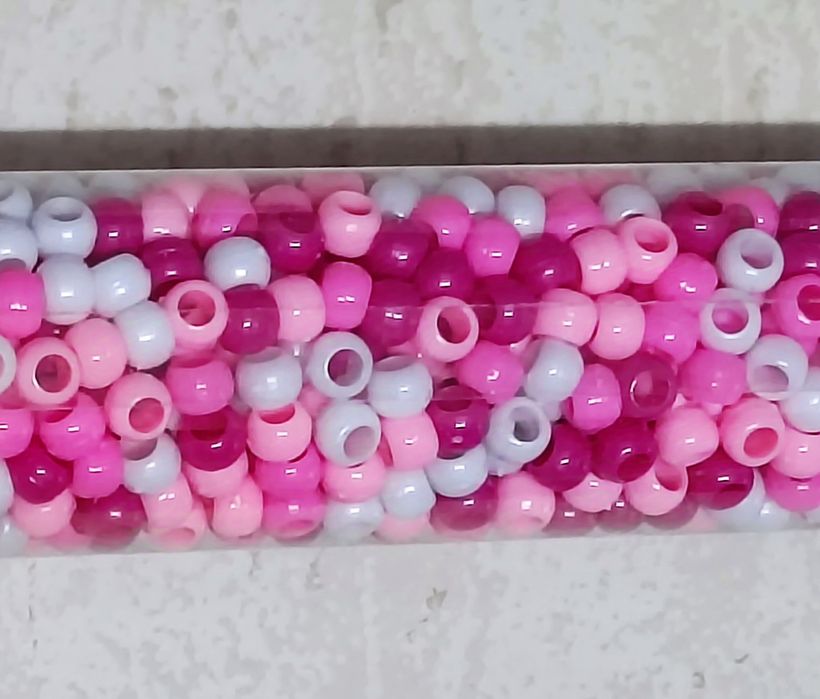 Contas rosa de 4 tons