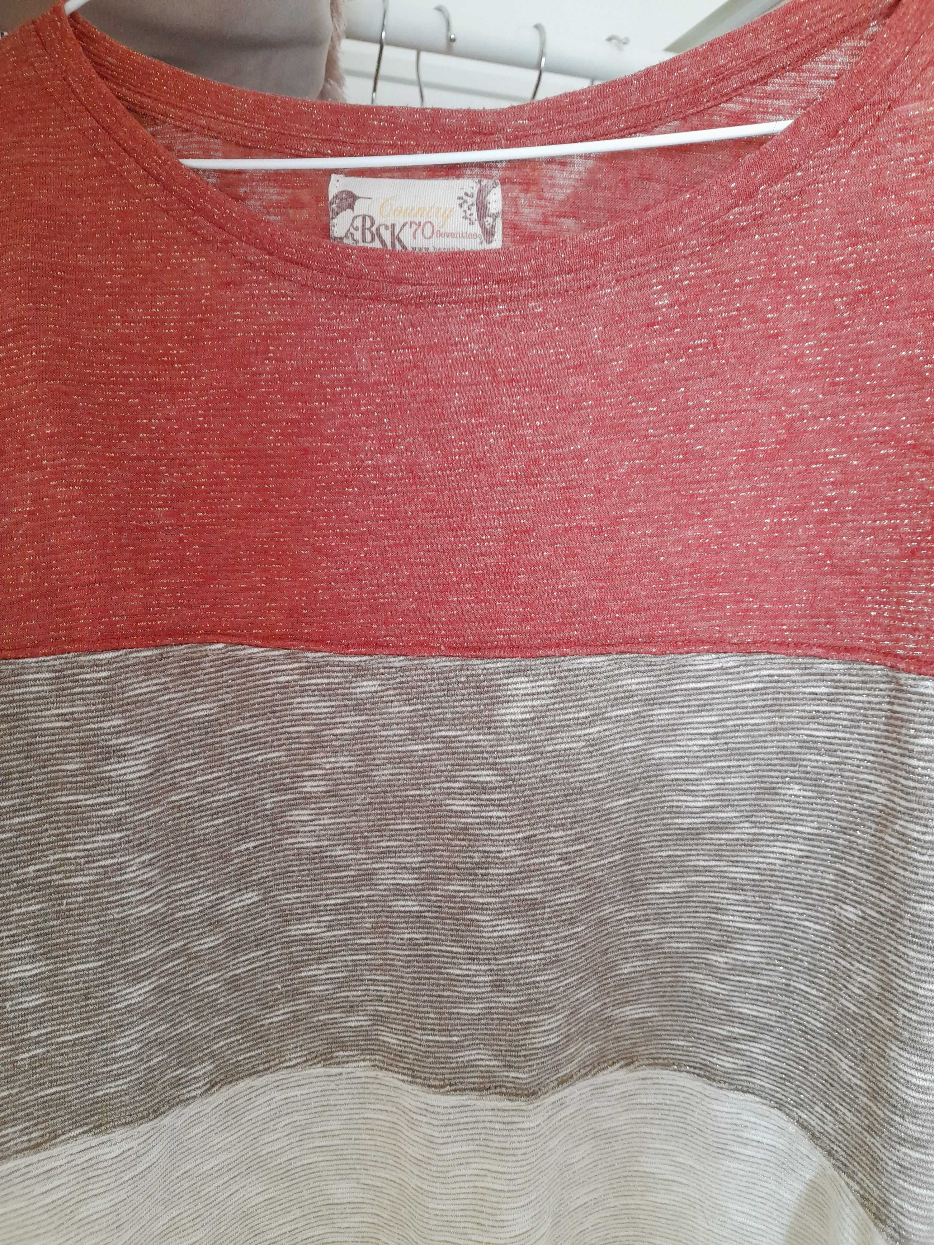 Camisola tricolor de meia estação da Bershka