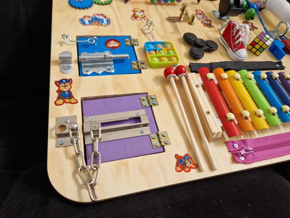 Tablica manipulacyjna sensoryczna XXL Psi Patrol + Imię Gratis!!!