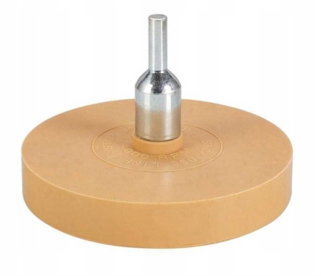 Nowy Krążek Gumowy do Usuwania Kleju na Wiertarkę + Adapter