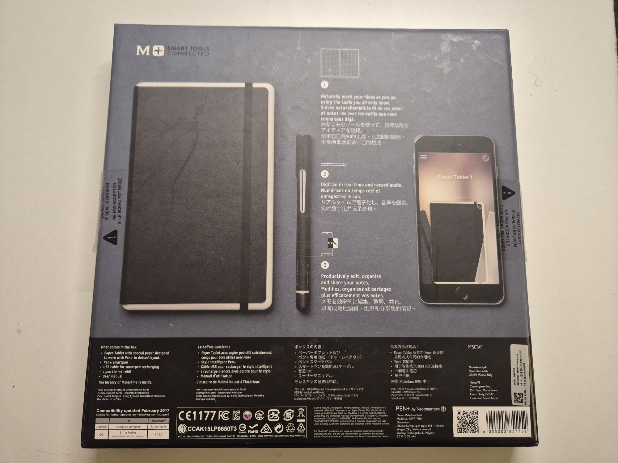 Moleskin Pen+ cyfrowy notes / smart writing set
