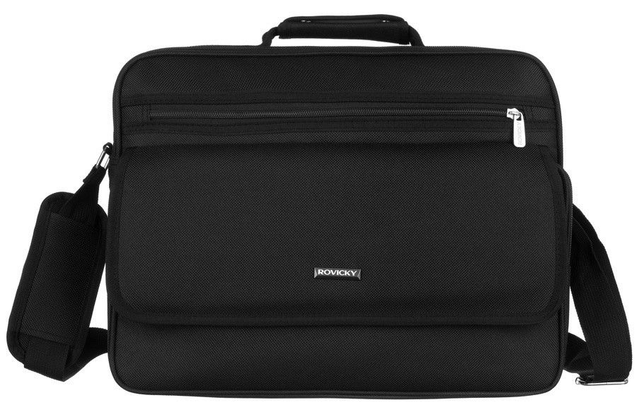 pojemna, materiałowa torba na laptopa - rovicky