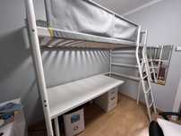 Cama alta de solteiro