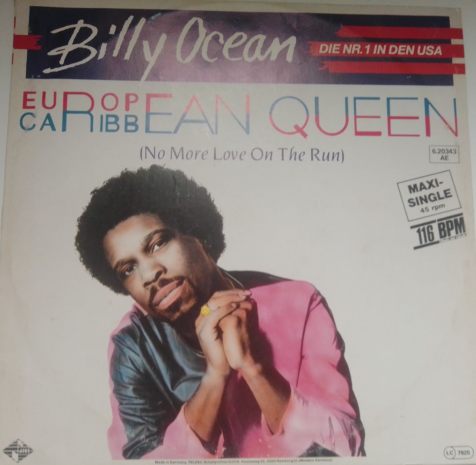 Vinil Maxi Single Billy Ocean - European Queen ( edição especial )