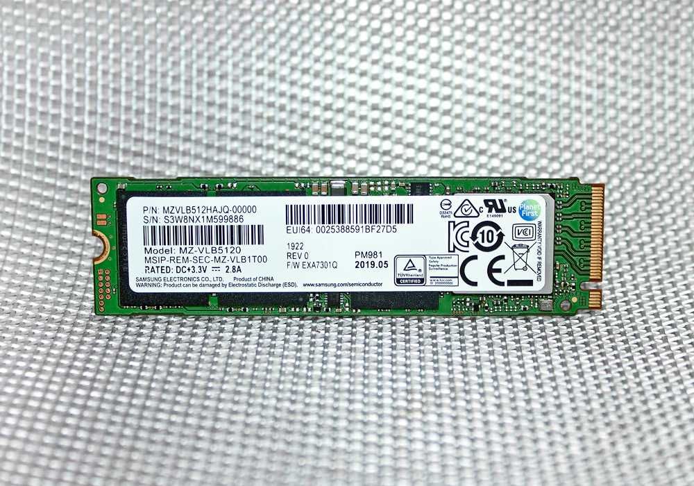 SSD накопитель Samsung 512Gb PCIe 3.0 NVMe M.2 PM981 MZ-VLB5120 НОВЫЙ!