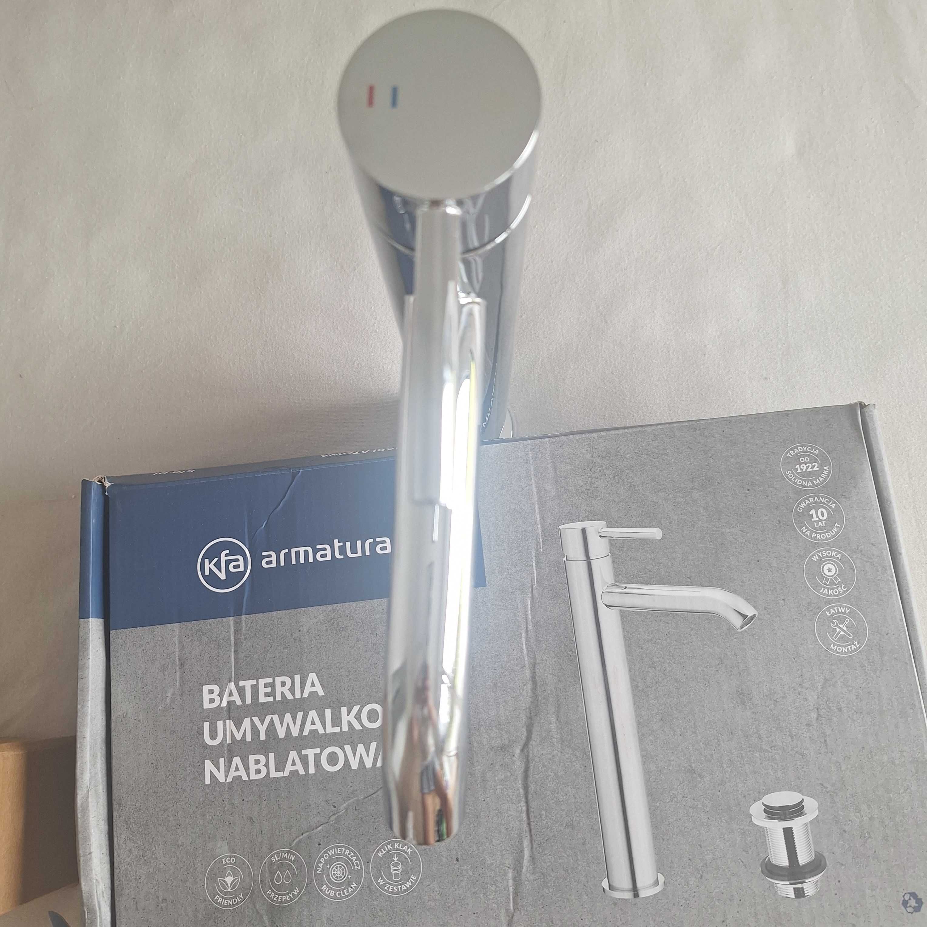 Kfa bateria umywalkowa nablatowa chrom