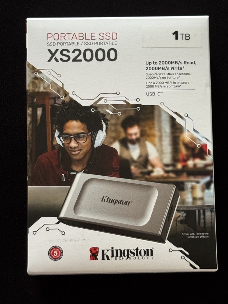 Dysk Przenośny zewnętrzny KINGSTON XS2000 Portable SSD 1TB USB-C NOWY