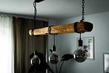 Lampa pokojowa, wisząca, DIY, edison, reczna robota, na zamowienie!