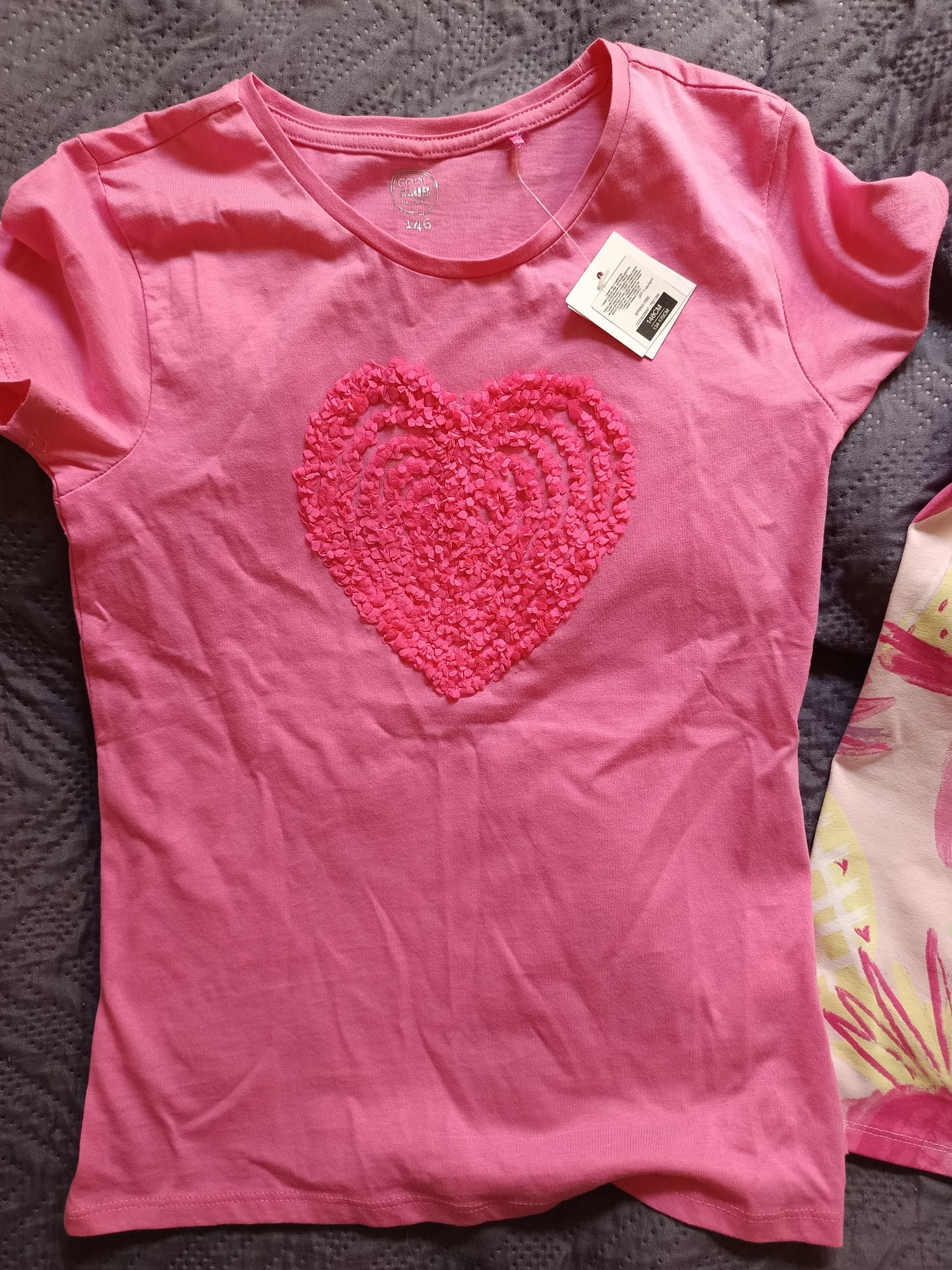 Krótkie legginsy kolarki i t-shirt Cool Club. Nowe z metką