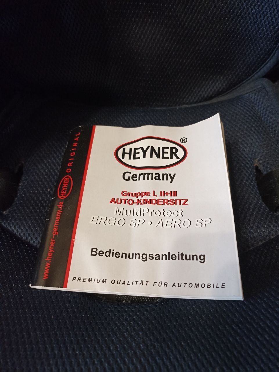 Автокресло Германия HEYNER 9-36кг
