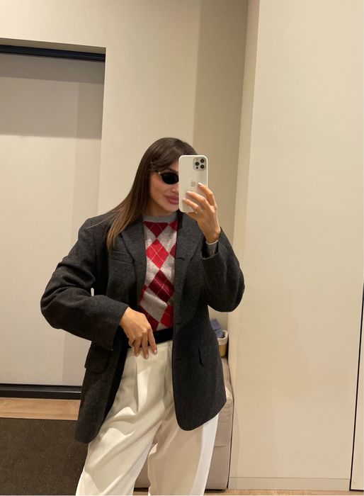 Люкс бренд крутий светр вовна S