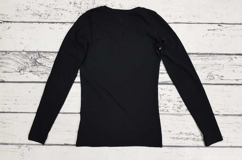 Guess * koszulka * longsleeve  * logo * czarna * gold * damska * XS