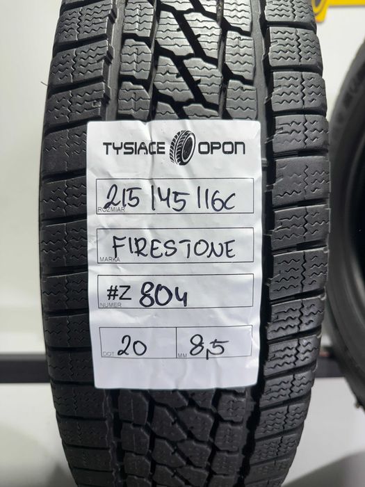 Opony Zimowe 215/75/16C Firestone Vanhawk2Winter #Z804
