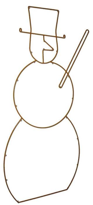 Bałwan konstrukcja świąteczna  do łatwego montażu lampek świetlnych