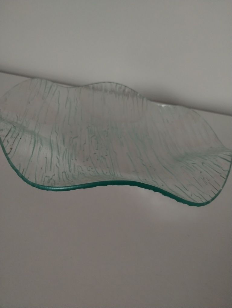 Szkło PRL Patera szklana idealny stan