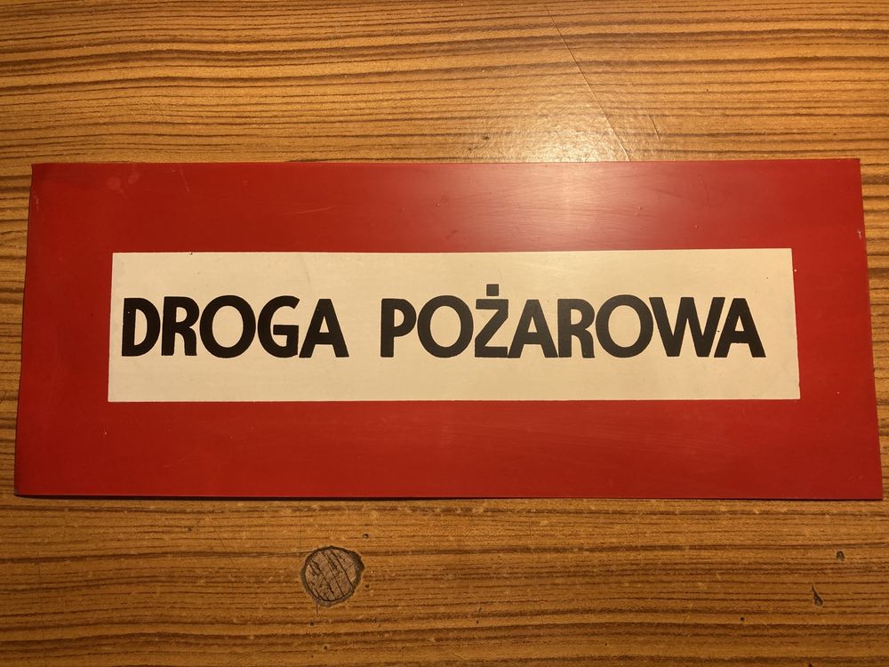Stare tabliczki ostrzegawcze sprzedam