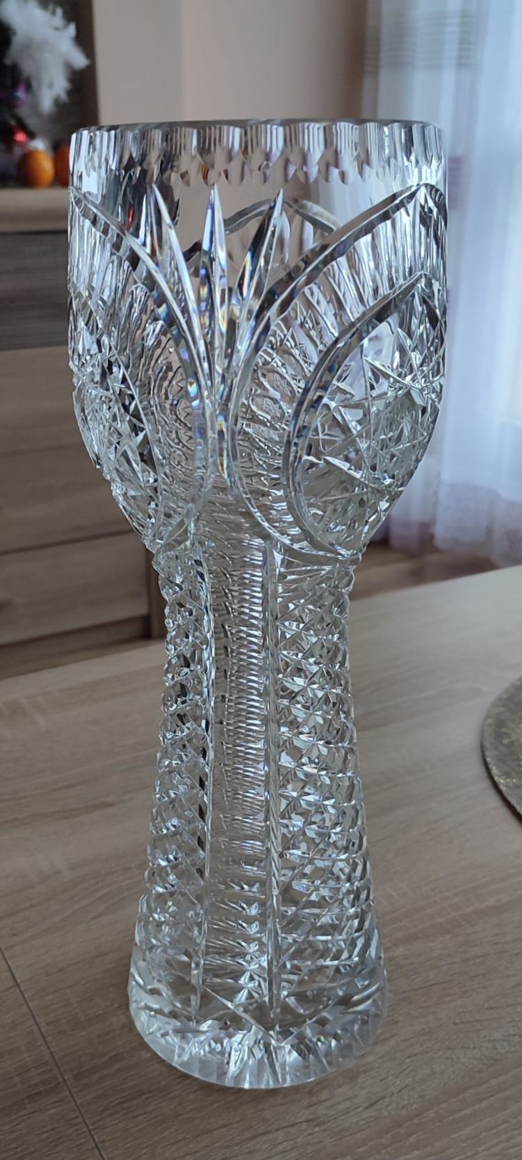 Duży wazon kryształowy, wazon z kryształu