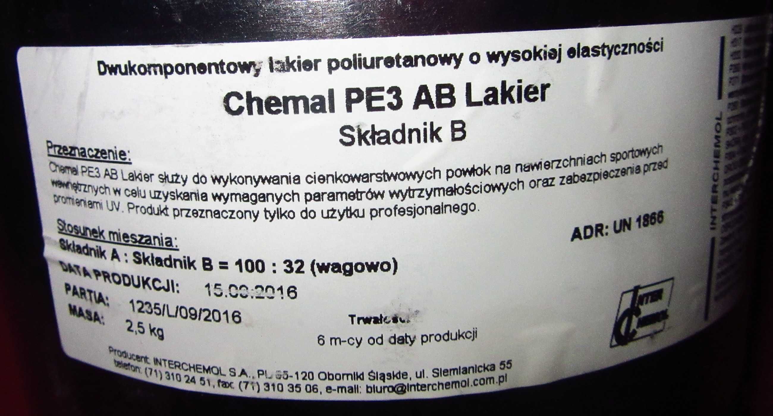 Chemal PE3 AB Lakier Składnik B